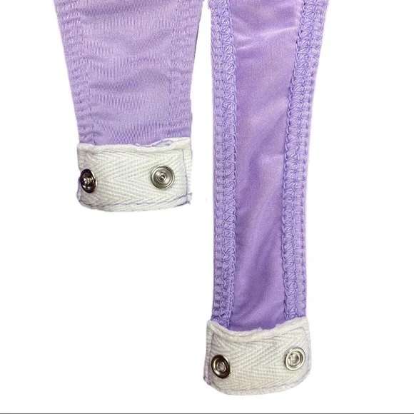 Fashion Nova | Lilac Purple Cut Out Body Suit Long Sleeve Thong back - Picture 13 of 16